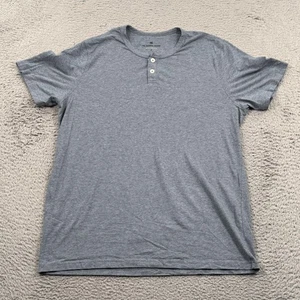 The Normal Brand Shirt Mens Medium Blue Active Puremeso Henley Stretch Soft Tee - Picture 1 of 10