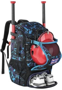 POWER KING 45L Zaino Sportivo Grande Capacità Porta Casco, Porta Pipistrelli Viaggio - Foto 1 di 8