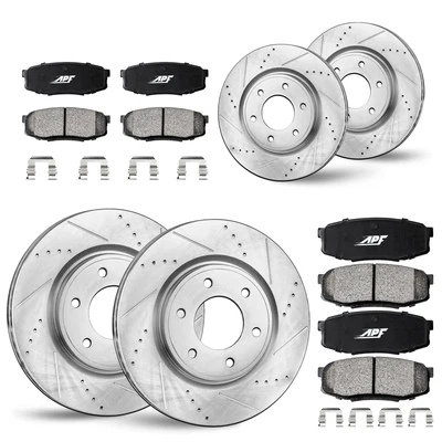 For Kia Sedona 2006-2006 - Front + Rear Ceramic Brake Kit Foto 1 de 4