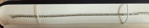Bracciale Tennis in oro bianco di gr. 11.00 con diamanti taglio brillante peso k - Foto 1 di 3