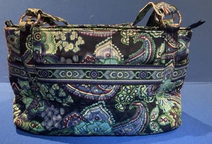 Vera Bradley Large Overnight Gym Duffel Bag Blue Green Purple - Picture 1 of 8