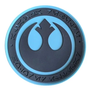 STAR WARS REBEL ALLIANCE CIRCLE LOGO SYMBOL 3D PVC RUBBER TACTICAL HOOK PATCH - Picture 1 of 2