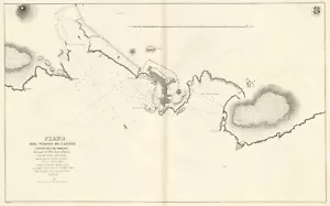Mapa "Plano del Puerto de Castro y Ensenada de Urdiales" (España) Mathé, 1844 - Imagen 1 de 5