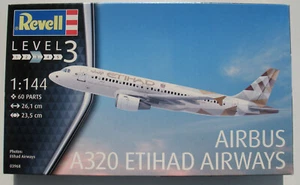 Revell 03968 Airbus A 320 ETIHAD AIRWAYS 1:144 Flugzeug Modelbausatz Model Kit - Picture 1 of 4