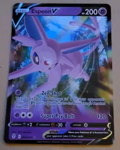 POKEMON TCG CARD - SWSH EVOLVING SKIES - ESPEON V 064/203 - (HOLO) NM - Picture 1 of 2