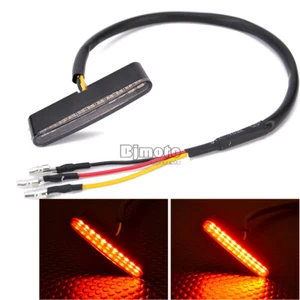 Mini 12 LED Motorcycle Tail Light Tail Light Bike Rear Running Stop Brake Lamp - Foto 1 di 12