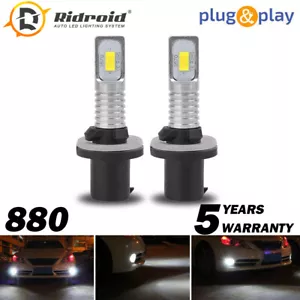 2X 880 890 892 893 899 100W 6000K Xenon White LED Fog Light Driving Bulbs - Picture 1 of 11