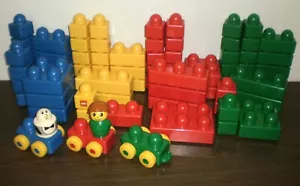 Lot of 77 Lego Duplo PRIMO Large Toddler Building Blocks Cars Figures Rattle - Picture 1 of 3