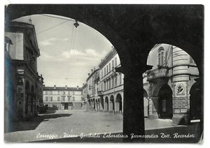 ER RE 18 Correggio Piazza Garibaldi viaggiata 1955 - Picture 1 of 1