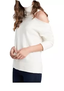 Suéter recortado cuello de tortuga talla X grande - Imagen 1 de 3