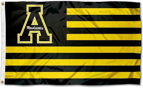 Appalachian State Mountaineers Stars and Stripes Nation Flag 3x5 ft MLB Baseball Cover