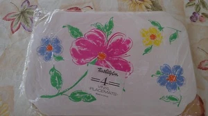 4 Vintage Town & Country Vinyl Tischsets - MIP - buntes Retro Design - Bild 1 von 2