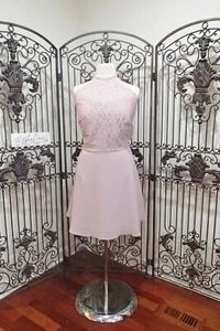 V204 VESTIDO FORMAL JAZMÍN P16017 TALLA 24 PRALINÉ $175 CÓCTEL GRADUACIÓN REGRESO A CASA - Imagen 1 de 9