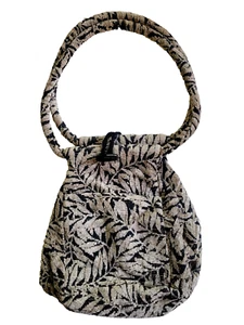 Talon Shoulder Carry or Mini-Pack Botanical Embroidered Black and Gold Carry All - Picture 1 of 5