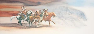 Bev Doolittle "Wolves of the Crow" Unframed Signed & Numbered Lithograph - Picture 1 of 6