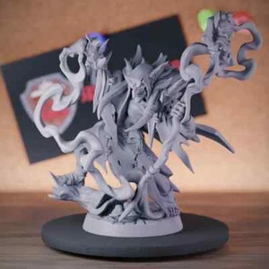 Goblin Sciamano Miniatura Goblin Elder Warlock Mini Dungeons and Dragons 5e DnD - Foto 1 di 8