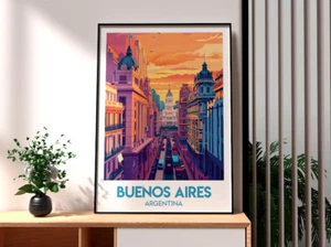 Buenos Aires Print - Argentina Wall Art - South America Poster - Travel Wall Art - Picture 1 of 4