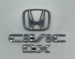 Honda Civic DX 2001-2005 cupé sedán cromo emblema trasero logotipo insignia símbolo - Imagen 1 de 14