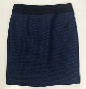 Womens Size 10 The Limited Blue & Black Geometric Pattern MIDI Straight Skirt - Picture 1 of 8