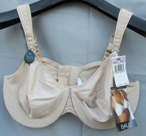 Neu mit Etikett 42D Bali doppelter verstellbarer Träger BH 3317 beige NEU eingestellt kostenloser Versand - Bild 1 von 2