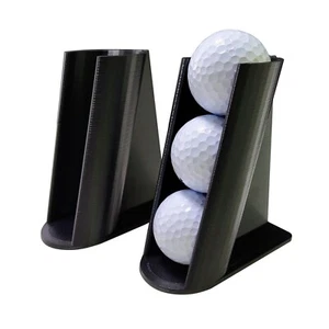3 Pelotas, Soporte de Exhibición para Pelotas de Golf, Montaje, Soporte, Trofeo, Negro, NUEVO - Imagen 1 de 4