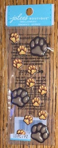 Jolees Mini 3D Animal Paw Foot Prints Tracks Repeat Dog Cat Wild Animal Stickers - Picture 1 of 2