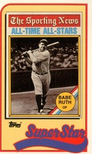 1989 Topps Baseball Talk/LJN #20 Babe Ruth 