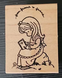 Timbro Vintage JOAN WALSH ANGLUND Kidstamps Amico 1983 Legno Mt Gomma - Foto 1 di 18