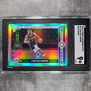 Panini Contenders Optic 2021 Zion Williamson #19 Suite Shots SGC 9 como nuevo - Imagen 1 de 2