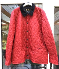 Red Lightweight Liddlesdale Quilted Barour Jacket XXL
