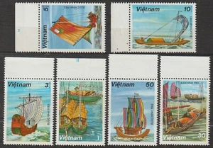 1983 Vietnam Stamps Sampans Collection Sc # 1248-1253 MNH - Picture 1 of 1