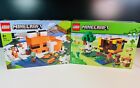 Lego Minecraft: Lot Of 2, The Bee Cottage [21241] & The Fox Lodge [21178]