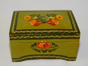 Vintage Hand Painted CUENDET Toggenburger Weggiserlied MUSIC BOX Bauern-Malerei - Picture 1 of 8