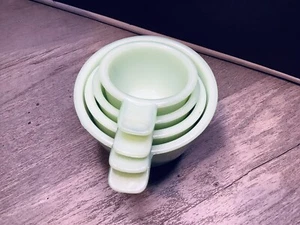 Juego de tazas medidoras de vidrio Jeannette vintage de una taza a 1/4 taza Excelente - Imagen 1 de 7