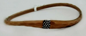 Authentic MICHAEL DAWKINS BANGLE BRACELET .925 Sterling Silver * NWT* Chocolate - Picture 1 of 4