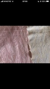 copriletto matrimoniale elegante panna, rosa e argento doubleface - Foto 1 di 7