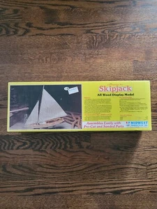 The Chesapeake Bay Skipjack Wood Model Midwest Products Co. # 971 NEW OPEN BOX - Picture 1 of 9
