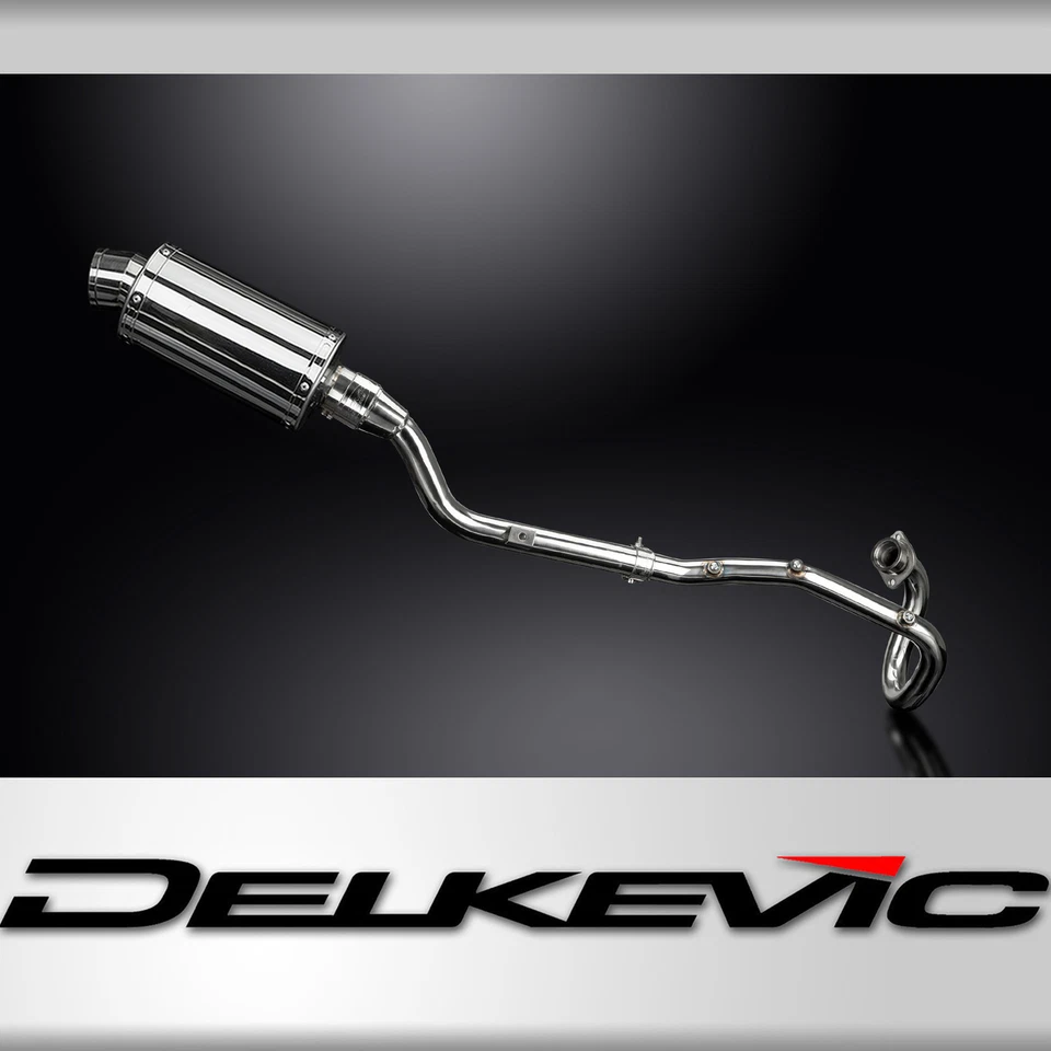 Silenciador de escape completo Yamaha XT225 Serow 1986-2007 9" ovalado de acero inoxidable Foto 1 de 4