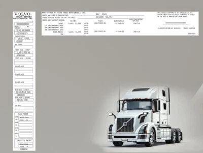 Pegatinas etiquetas calcomanías personalizadas para camión 3186238 20377823 2113090 para VOLVO Foto 1 de 2