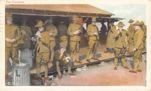 Postal WA: Soldados en cantina, Camp Lewis, Washington, publicada 1918, Primera Guerra Mundial - Imagen 1 de 2