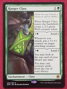 Magic The Gathering ADVENTURES IN FORGOTTEN REALMS RANGER CLASS green card MTG - Picture 1 of 2