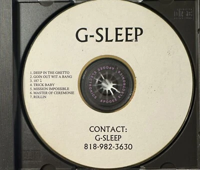 G-SLEEP - BEYOND RARE UNRELEASED DEMO PROMO GOLD CDR DISK ONLY Foto 1 de 4