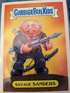 2016 Topps Garbage Pail Kids Presidential Candidate Savage Sanders 2b of 5 - Picture 1 of 2