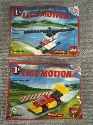 1989 Sealed Lego Motion McDonald's 1A Gyro Bird 1B Turbo Force Happy Meal Toy - Image 1 of 4