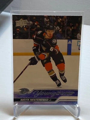 #230 Nikita Nesterenko - Anaheim Ducks - 2023-24 Upper Deck Series 1 Young Guns - Image 1 of 2