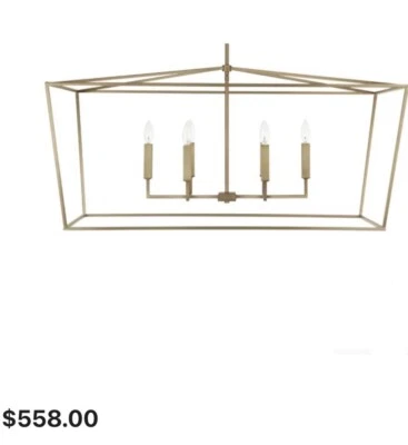 Capital Lighting 837661AD Thea 6 luces 42" ancho vela cónica araña sujetador envejecido Foto 1 de 4