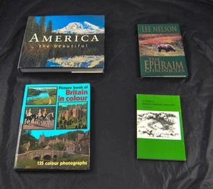 Lot Of 4 America Beautiful Ephraim Britain Colour Bandelier Monument F6O3 - Imagen 1 de 1