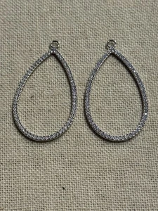 Origami Owl Large Teardrop Drops for Customizable Hoop Earrings NEW - Picture 1 of 4