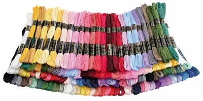 MARKENLOS 200tlg Anchor Stickgarn Sticktwist Multi Farben Sticken Nähgarn Set DE