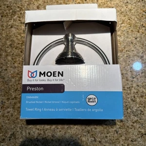 MOEN Preston Towel Ring in Spot Resist Brushed Nickel DN8486BN - Picture 1 of 4